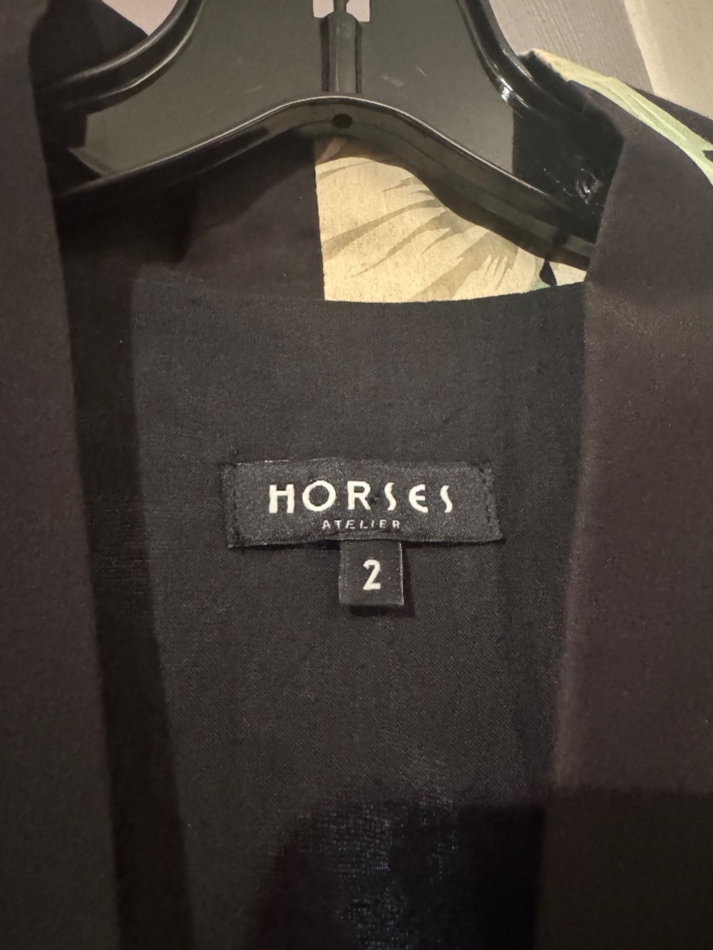 Horses Atelier Smoking Dress Hawaiian Floral Black - Picture 7 of 7
